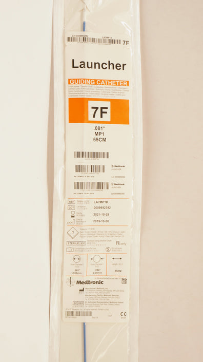 Medtronic LA7MP1K Launcher Guiding Cath. MP1 55cm 7F x .081inch (x)